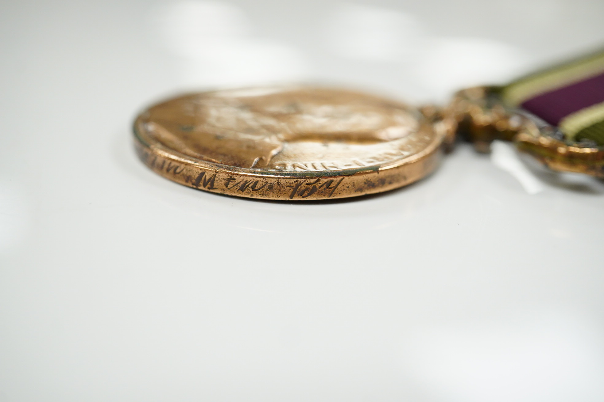 A Tibet Medal, 1905, bronze with Gyantse clasp to Servant Abdul Ghafur 27 (Bengal) Indian Mountain Bty